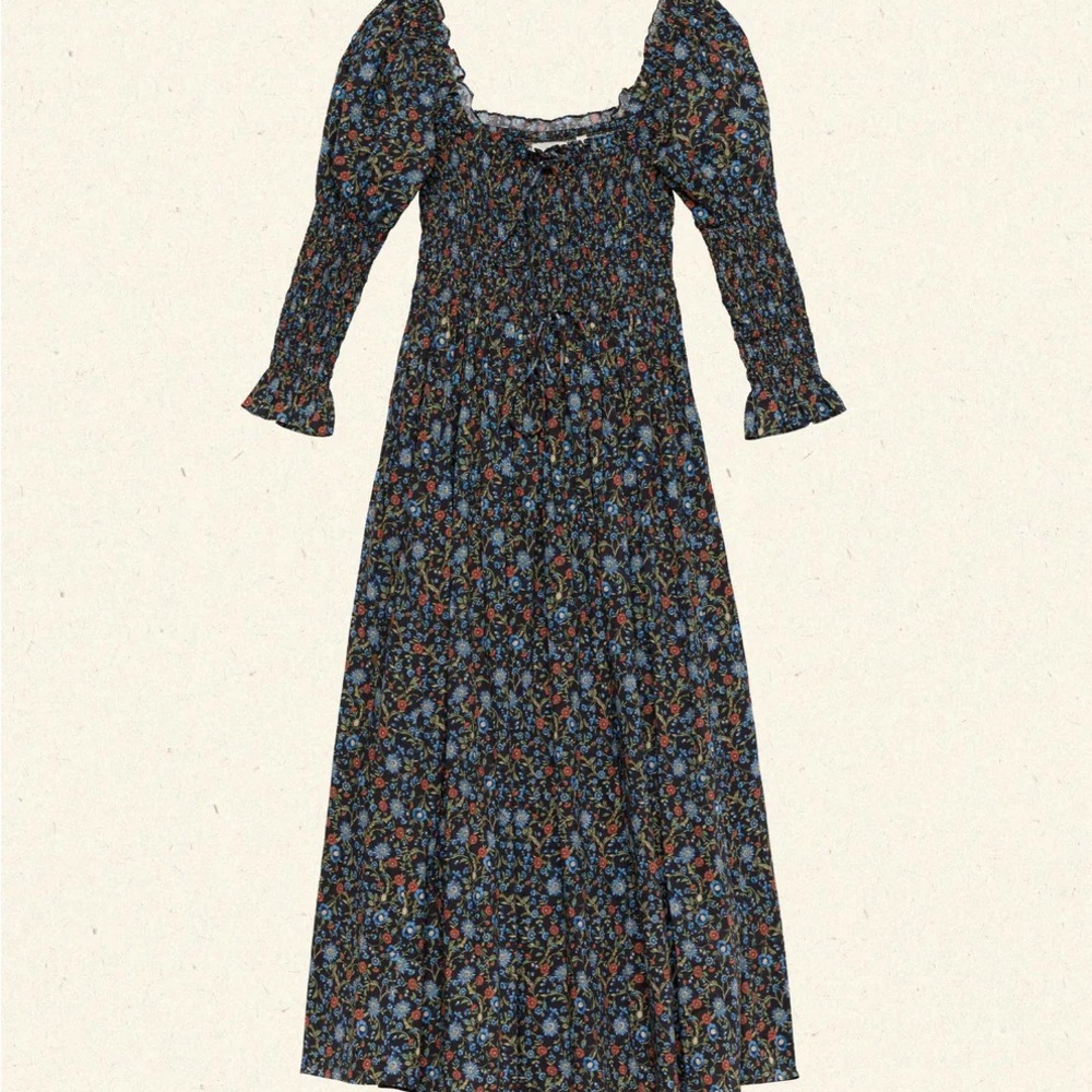 DOEN- NWT Bijou Dress in Noir Prairie de Montagne